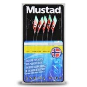 Mustad Feather Sabiki Rigs - Sea Fishing Lures Traces Hooks