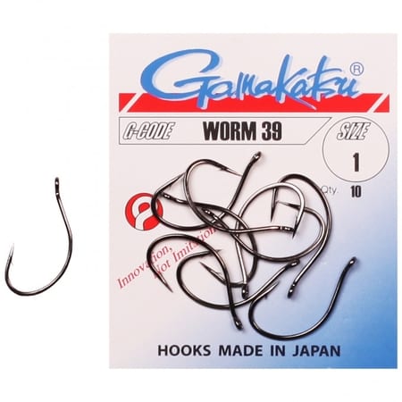 Gamakatsu Worm 39 Hooks - Southside Angling