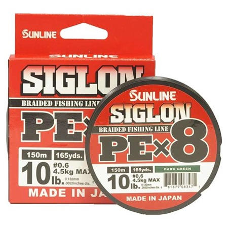 SUNLINE SIGLON Braided Line X8 300m P.e 0.6 10lb Orange