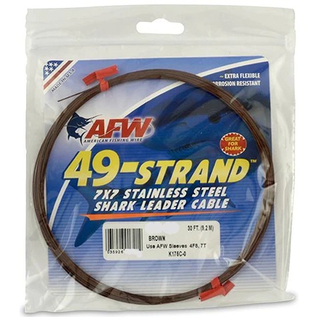 American Fishing Wire 49-Strand Cable Bare 7x7 Stainless Steel